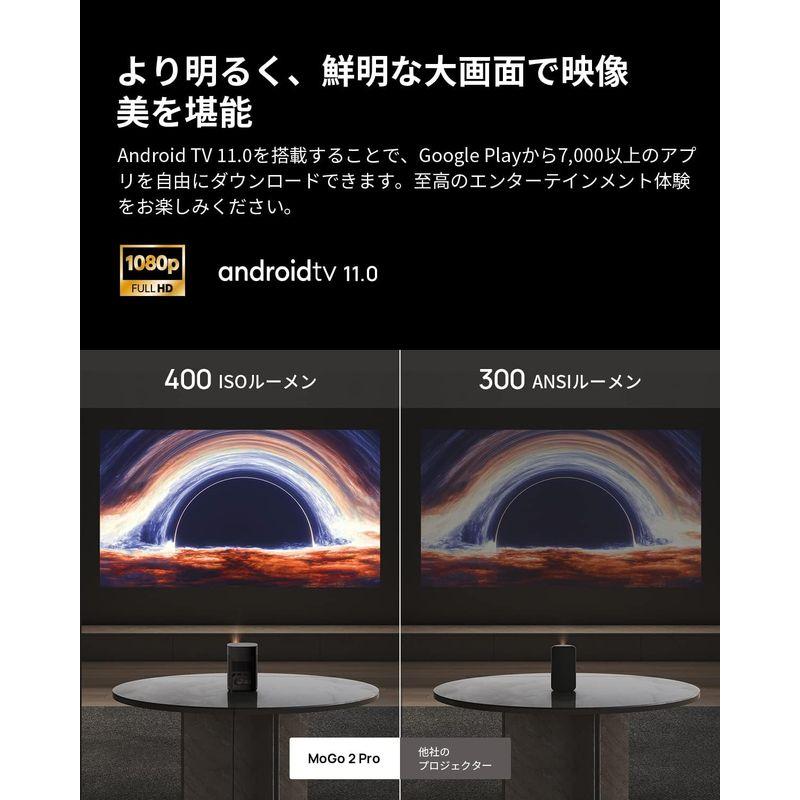 XGIMI MoGo 2 Pro プロジェクター 小型 フルHD 1080p Android TV 11.0