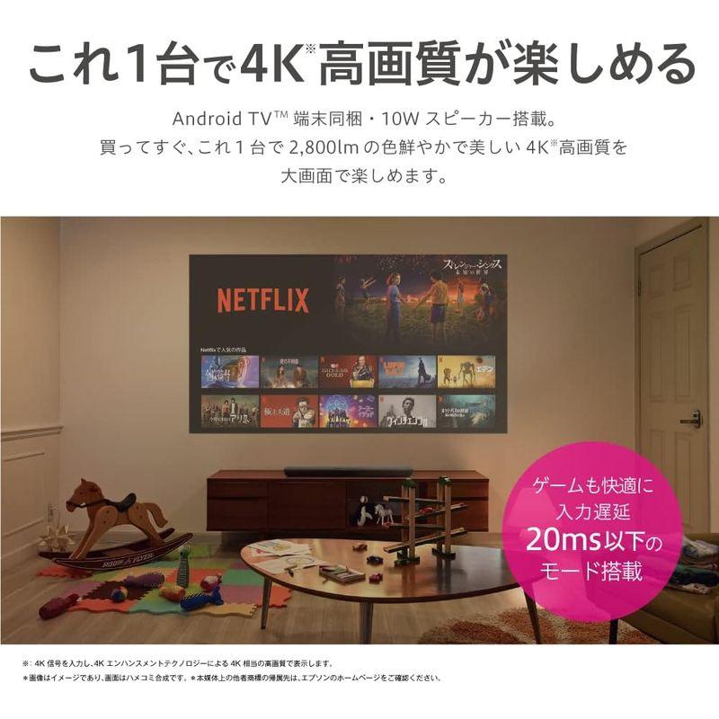 【即購入⭕️】 エプソン ドリーミオ ホームプロジェクター hdmi EH-TW6250 4KE 2800lm 【HOV1902704160】(66722円)