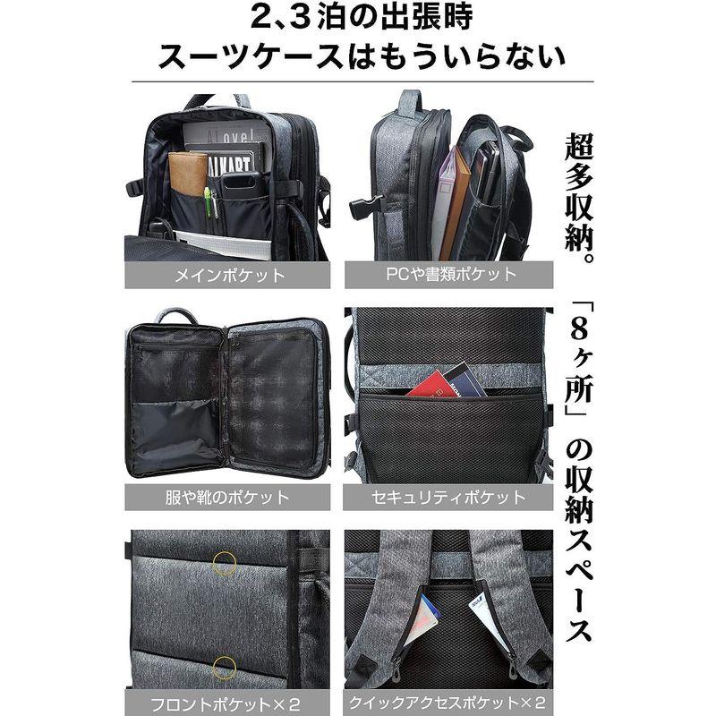 Evoon マルチビジネスリュック ビジネスリュック バックパック リュックサック 大容量 旅行バック 防水 ビジネス 多機能 撥水加工 U マルチビジネスリュック ビジネスリュック バックパック リュックサック 大容量 旅行バック 防水 ビジネス 多機能 撥水加工