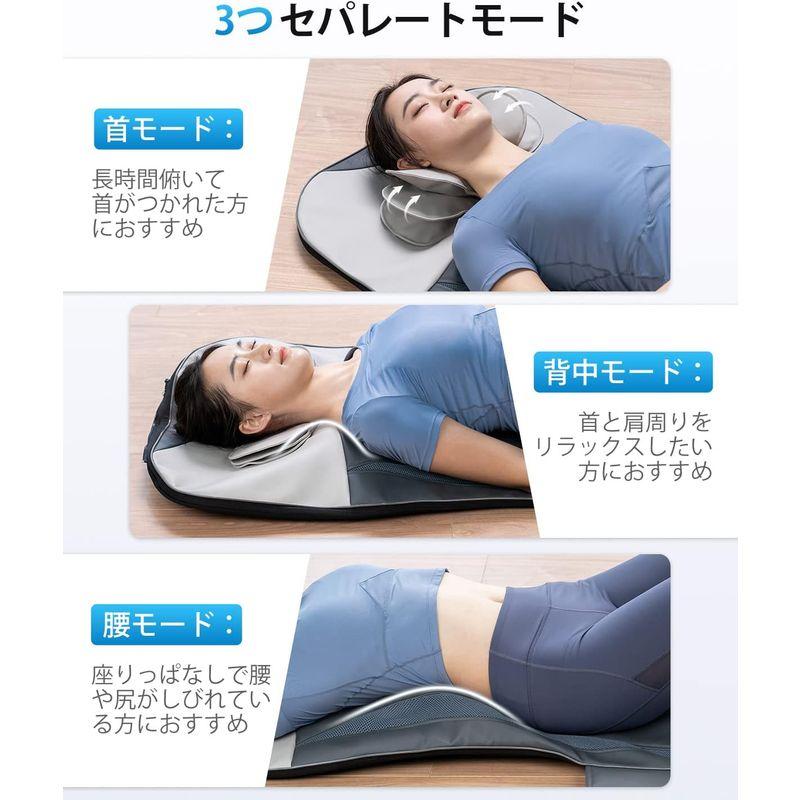 RENPHO レンフォ リラクゼーションシート 全身エステ 17個エアバッグ搭載 3D波状プッシュ 7種類モード 首/腰/背中エステ 3段階 レンフォ リラクゼーションシート 全身エステ 17個エアバッグ搭載 3D波状プッシュ 7種類モード 首/腰/背中エステ 3段階