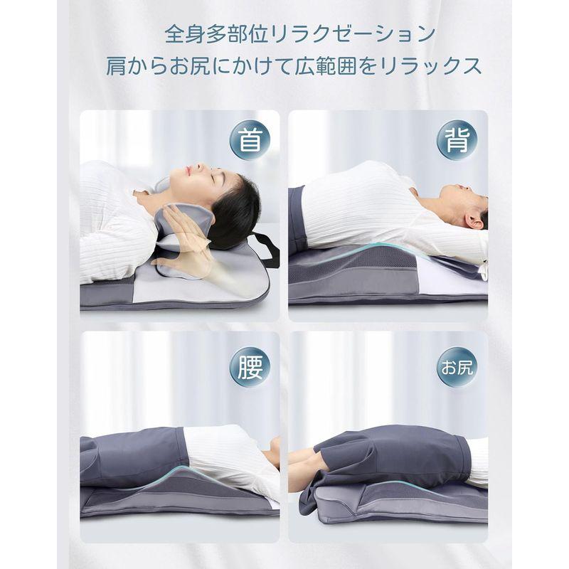 Cozwish エアストレッチマット リラクゼーションシート 全身エステ 全身リフレッシュ 首/背中/腰/お尻用 16エアーバッグ搭載 折り エアストレッチマット リラクゼーションシート 全身エステ 全身リフレッシュ 首/背中/腰/お尻用 16エアーバッグ搭載 折り