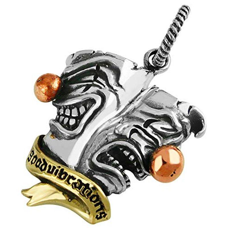 2PIECES pe2189 ブランド名 シルバーアクセサリー ペンダントトップ メンズ トゥーフェイス タトゥー ペンダントトップのみの商