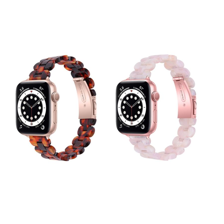 樹脂時計バンド apple watch 交換バンド ベルト 軽量 スタイリッシュ アップルウォッチバンド クイックリリース 腕時計 ウォッチ