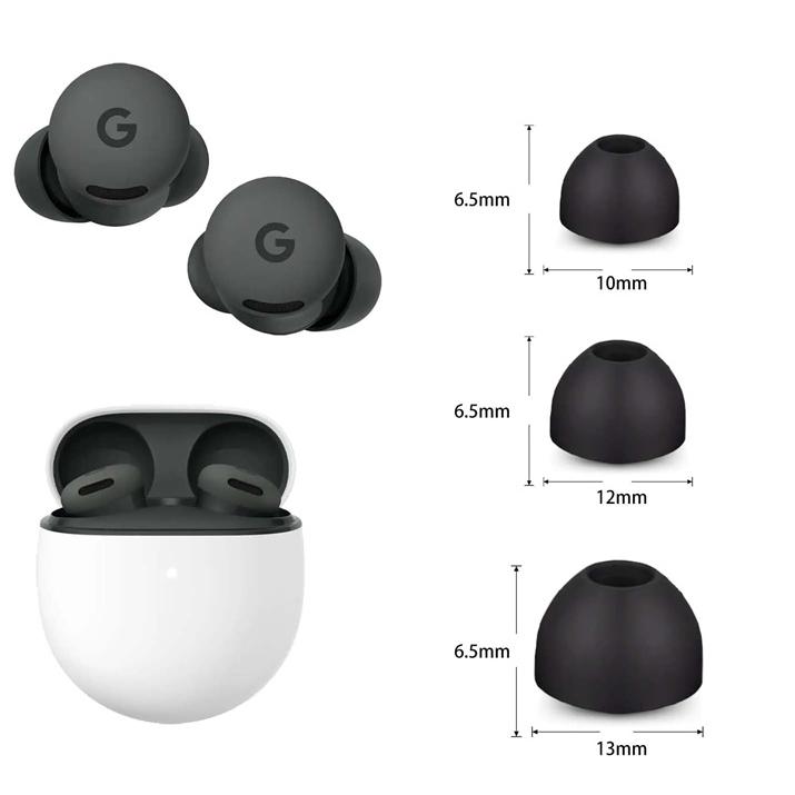 イヤーピース Pixel Buds 2A 対応 シリコン製 イヤーチップ 3ペア