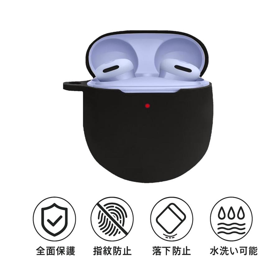 Pixel Buds 2A ケース シリコン製 カバー ピクセル カラナビ付き