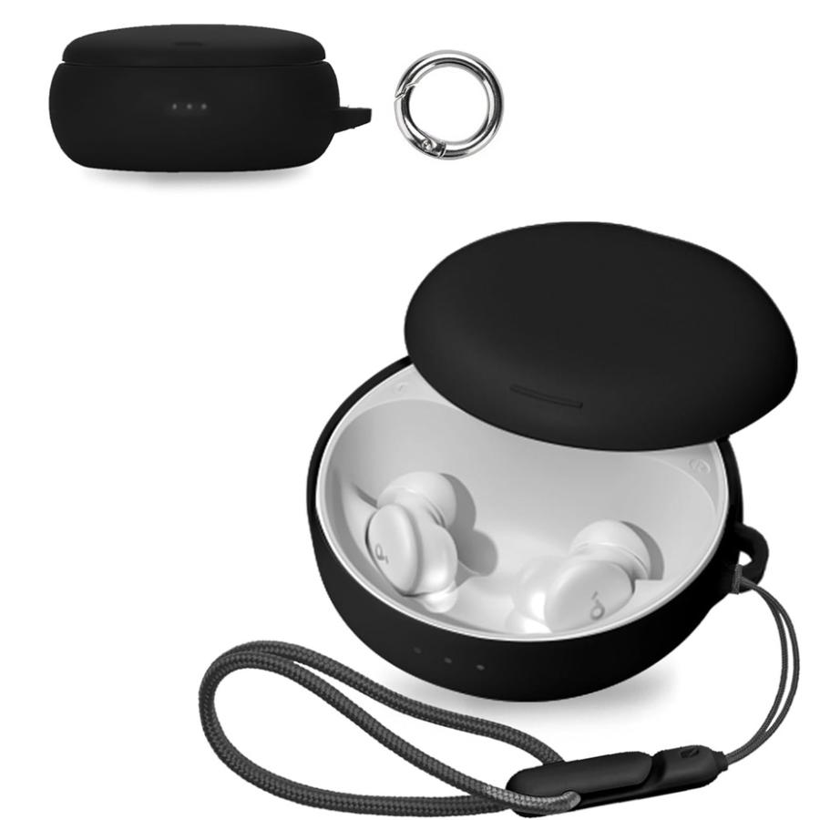 Anker Soundcore Sleep A30 ケース シリコン カバー ブラック 耐衝撃