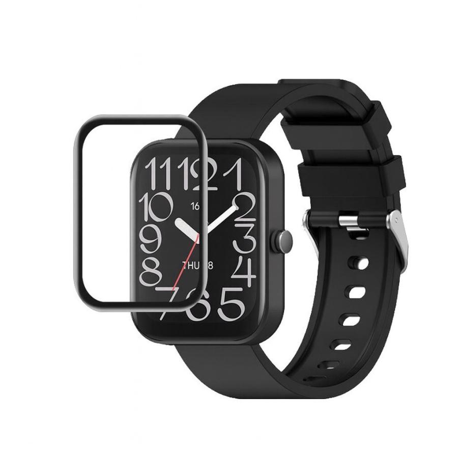 2枚 Amazfit Bip 6 用 保護フィルム 3D曲面カバー 全面保護 PET複合素材 スマートウォッチ アクセサリー 液晶画面保護 シール 対応モデル Amazfit Bip6 | 