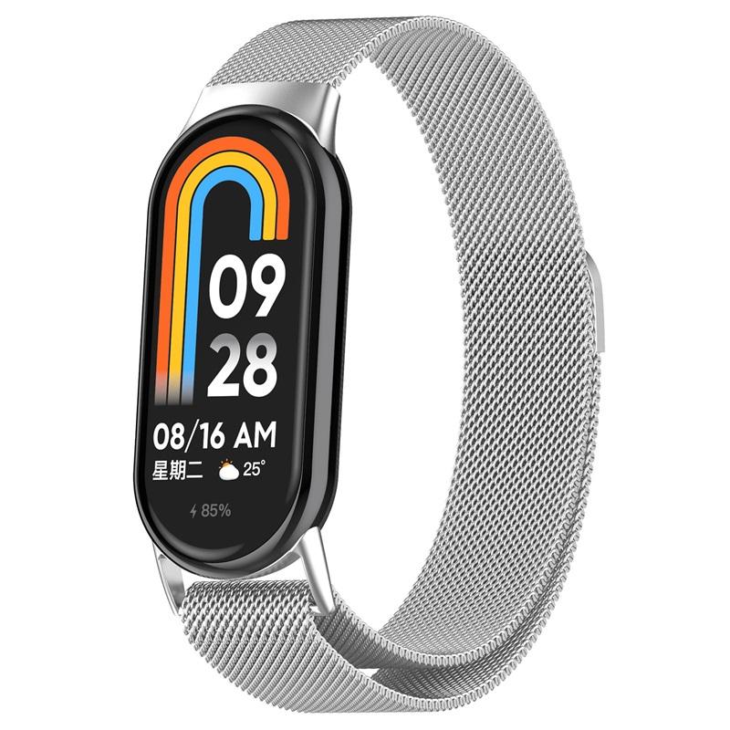 Xiaomi シャオミ Smart Band 8 / Band 9 / Band 10 対応 ステンレスベルト マグネット式 ウォッチベルト 交換バンド mi band8 band9 band10 ハンドベルト 磁気ク |  | 04