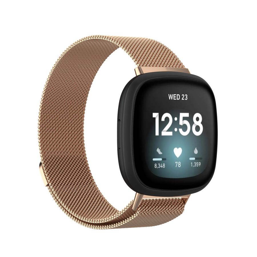 Fitbit Versa 4 / 3 バンド 金属 ステンレス [交換ベルト]  versa3 versa4 対応 替えベルト スマートウォッチ ウェアラブル バンド おしゃれ (フィットビット ヴ |  | 04