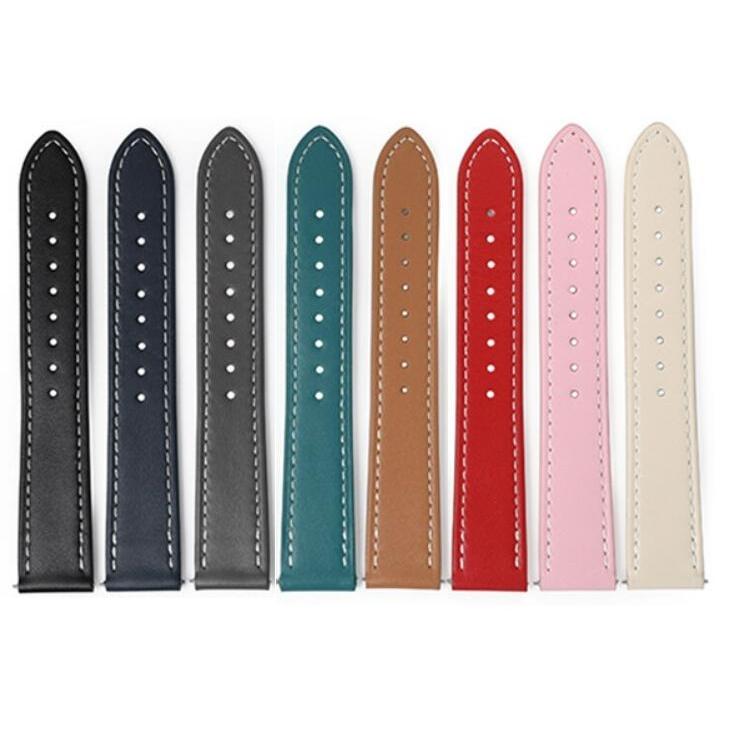 スマートウォッチ バンド 18mm 20mm 22mm 対応 本革風 レザー調 ベルト ウォッチベルト 腕時計ベルト 交換ベルト おしゃれ 5色展開 メンズ レディース ハンドデ | 