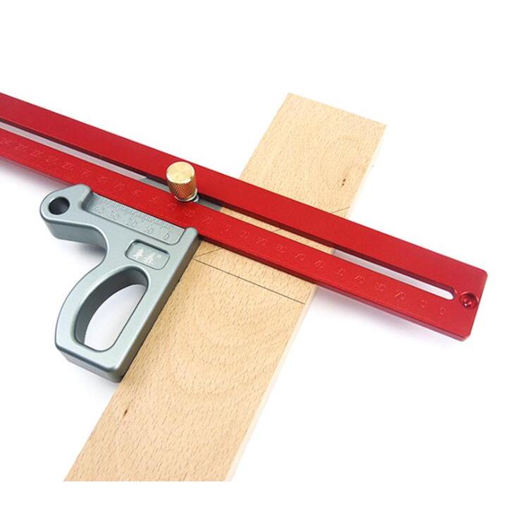 400MM 木工定規 コンビネーションスコヤ ゲージ スライディングスコヤ