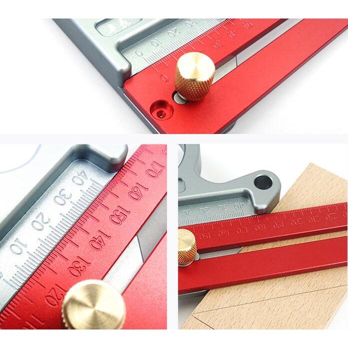 400MM 木工定規 コンビネーションスコヤ ゲージ スライディングスコヤ