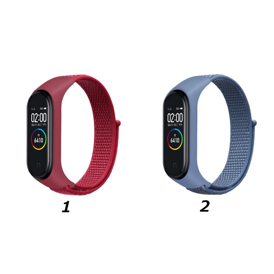 シャオミ smart band 8 7 mi band 6 band 5 バンド マジックテープ xiaomi  band 8 band6 band5 band7 ベルト ループナイロンバンド コンパチブル バンド交換 ウ｜coco2018｜05