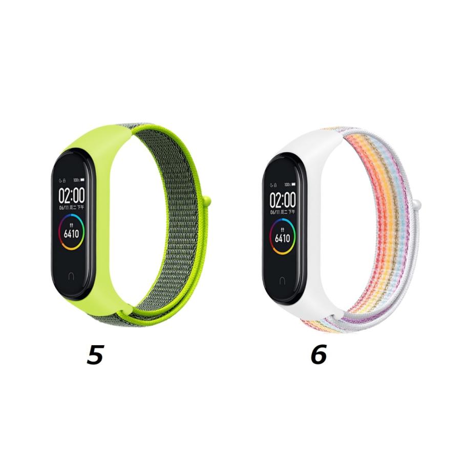 シャオミ smart band 8 7 mi band 6 band 5 バンド マジックテープ xiaomi  band 8 band6 band5 band7 ベルト ループナイロンバンド コンパチブル バンド交換 ウ｜coco2018｜06