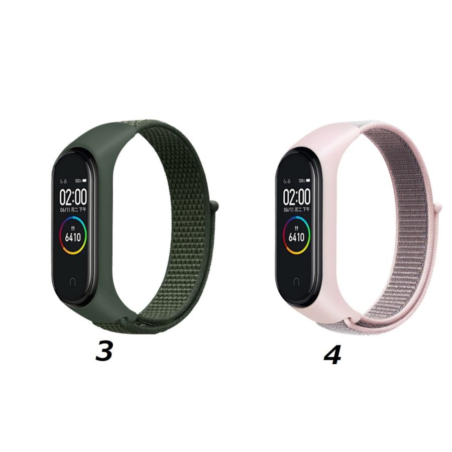 シャオミ smart band 8 7 mi band 6 band 5 バンド マジックテープ xiaomi  band 8 band6 band5 band7 ベルト ループナイロンバンド コンパチブル バンド交換 ウ｜coco2018｜07