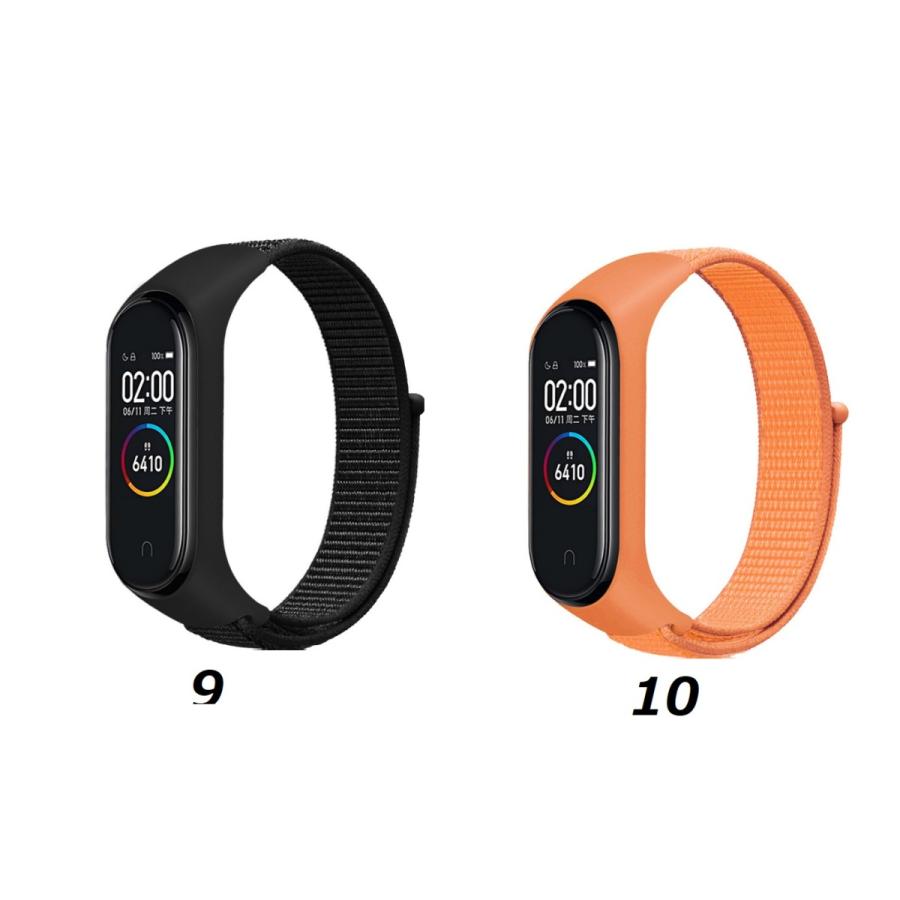 シャオミ smart band 8 7 mi band 6 band 5 バンド マジックテープ xiaomi  band 8 band6 band5 band7 ベルト ループナイロンバンド コンパチブル バンド交換 ウ｜coco2018｜09