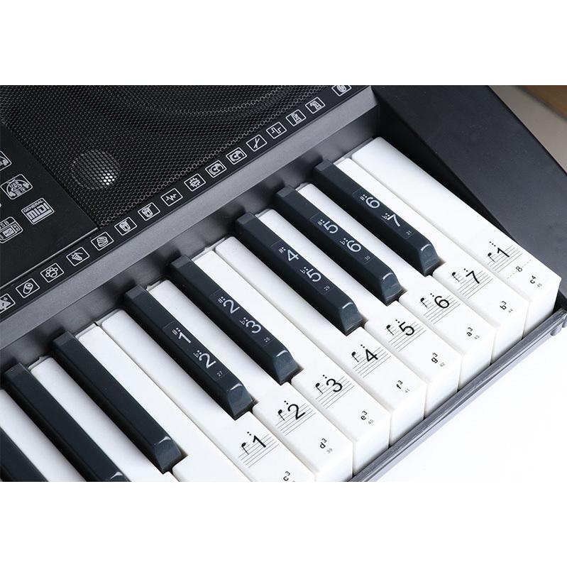 初心者向け 音符・音階ガイド 透明 ピアノ キーボード