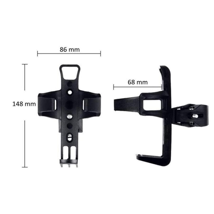 サイクルボトルケージ 自転車用ボトルホルダー ドリンクホルダー クランプ式 カップホルダー ブラック 調整可能 ブラック |  | 04