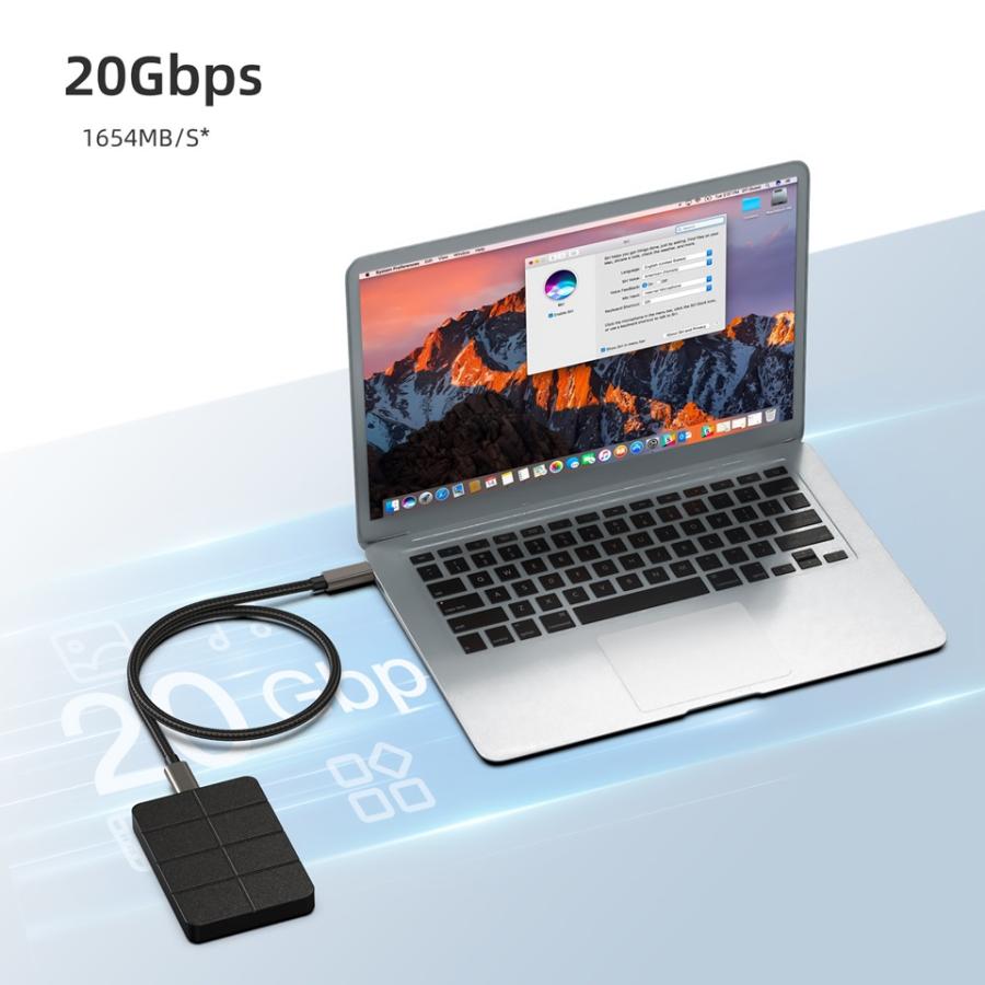 pd 100w ケーブル 0.5m USB C ケーブル PD3.2対応 100W/5A 超高速充電 USB-C ＆ USB-C ケーブル データ転送 断線防止 高耐久ナイロン タイプc ケーブル |  | 03
