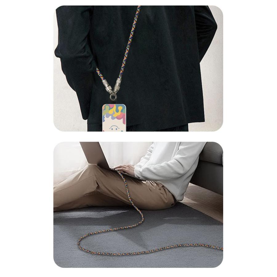 type c 充電ケーブル ストラップ 1本で２役 ケーブル 携帯ストラップ 手掛け 首掛けストラップ タイプcケーブル 60W高速充電 斜めがけ iphone アンドロイド スマ |  | 03