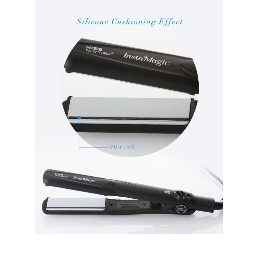 ヘア アイロン INSTAMAGIC インスタマジック 痛みを防ぐシリコーンプロテクション【保証書付き】 KISS NEW YORK |  | 01