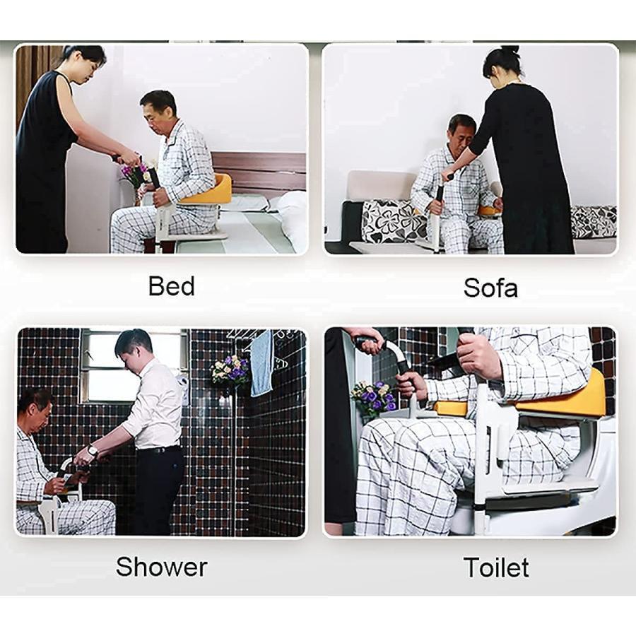 中古品 患者用可動式椅子、多機能リフトシャワーと入浴用車椅子、移動が簡単なバスルームと部屋、可動式トイレ、高強度マルチレベル調整、身体障害者、高齢者、身体障害 【TMF1107476591】(38836円)