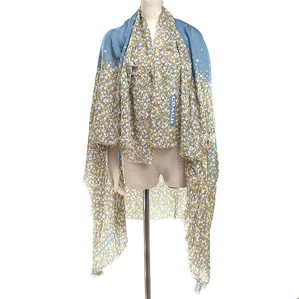 新品未使用　COACH 馬車デザイン ストール　ショール COACH（コーチ） スカーフ ストール レディース 花柄 馬車モチーフ