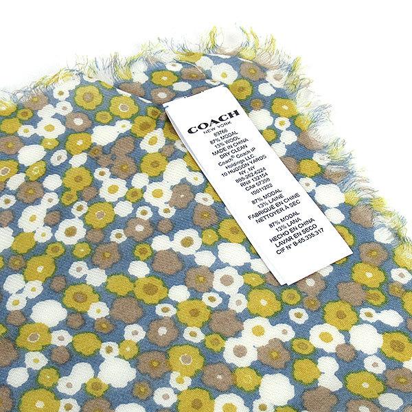 COACH コーチ スカーフ ストール レディース 花柄 馬車モチーフ 