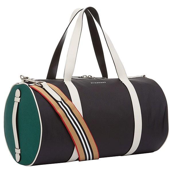 お手頃価格 バーバリー バッグ Burberry ゴルフバッグ ネイビー K 紺 レザー ナイロンキャンバス ハンドバッグ 旅行カバン トラベルボストン ボストンバッグ バッグ