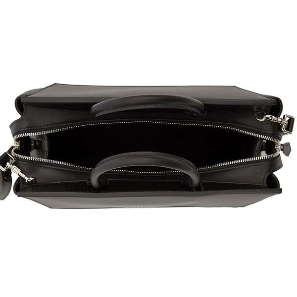 【美品】バーバリー トートバッグ 2way ショルダー レザー×キャンバス 黒 BURBERRY（バーバリー） トートバッグ メンズ・レディース 縦型 2way