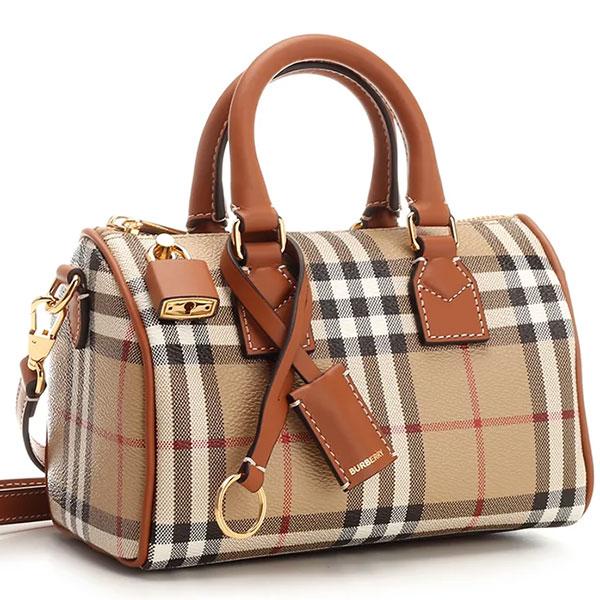 バーバリー ロンドン ショルダーバッグ ポシェット ミニボストンバッグ レディース Burberry 2Way チェック柄｜coco｜04