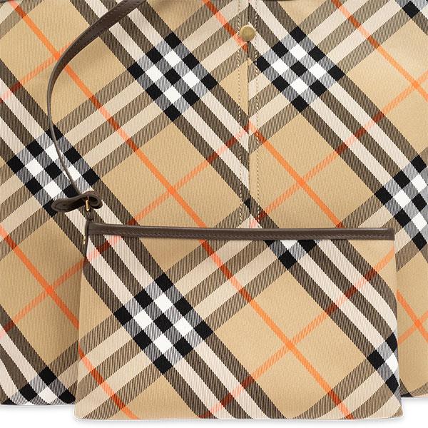 バーバリー ロンドン トートバッグ レディース Burberry ポーチ付き チェック柄 | BURBERRY | 01