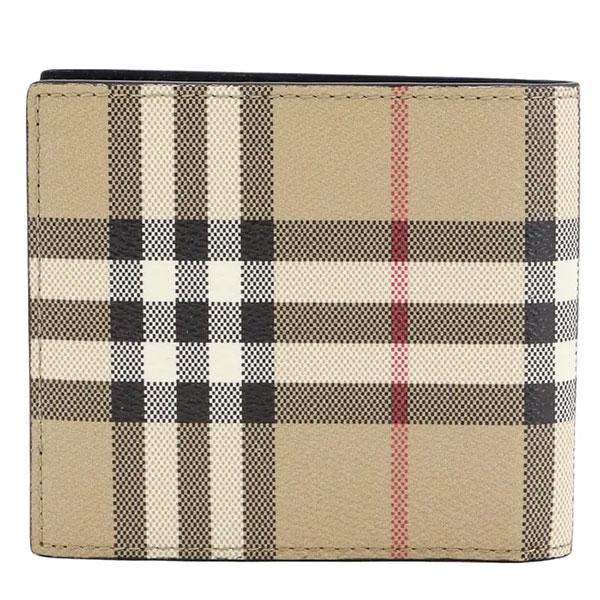 バーバリー Burberry ロンドンチェック ウォレット BURBERRY（バーバリー） ロンドン 二つ折り財布 メンズ チェック柄