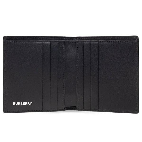 バーバリー ロンドンチェック 二つ折り財布 ブラック BURBERRY（バーバリー） ロンドン 二つ折り財布 メンズ チェック柄