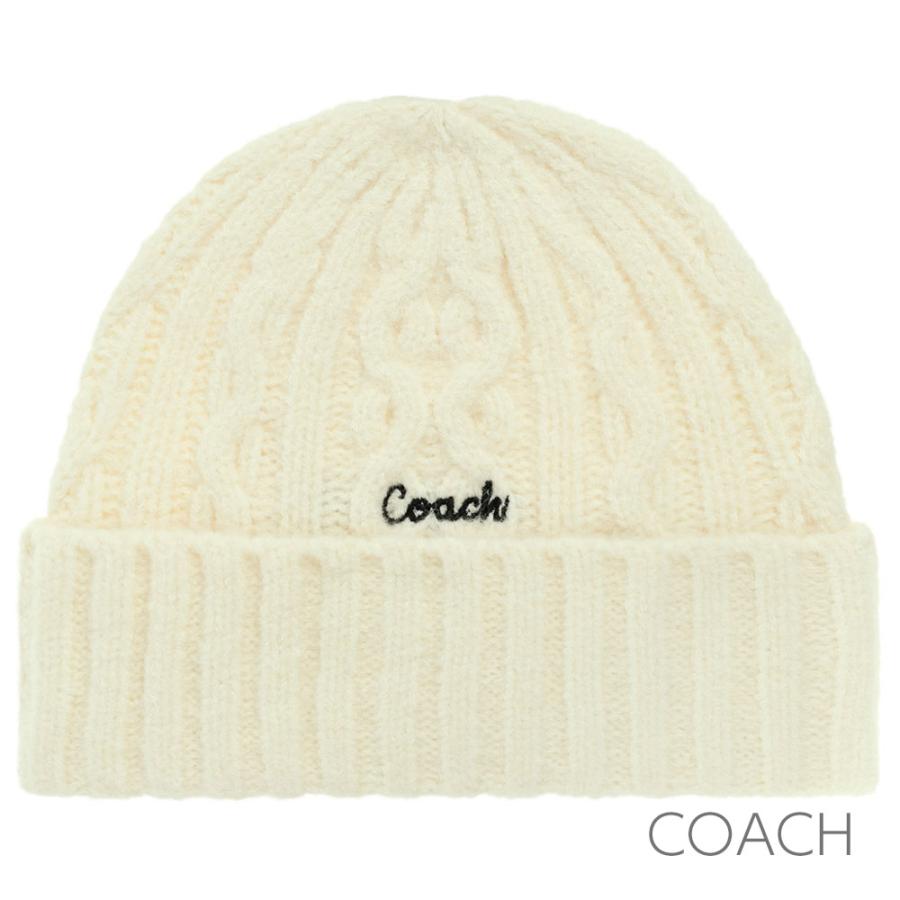 COACH（コーチ） ニット帽 帽子 ニットキャップ レディース ストライプ