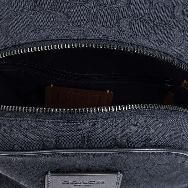COACH ブラック シグネチャー バックパック[美品] ヒッチ バックパック・シグネチャー キャンバス・パッチ | COACH