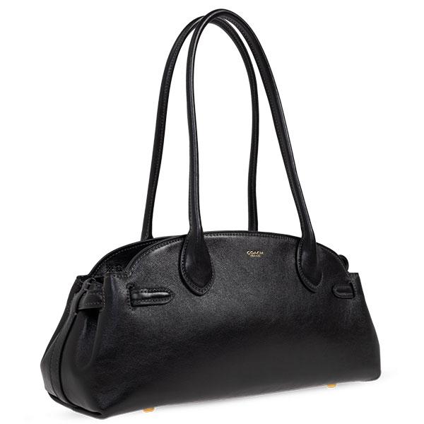 【美品】COACH レザー ビジネスバッグ ハンドバッグ ブラック アメリカ製 COACH（コーチ） トートバッグ レディース レザー : ニューヨーク