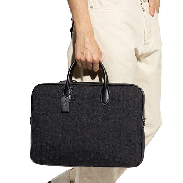 美品 コーチ 2way シグネチャー ビジネスバッグ ブリーフケース 大容量 COACH（コーチ） ビジネスバッグ ブリーフケース メンズ COACH 2Way