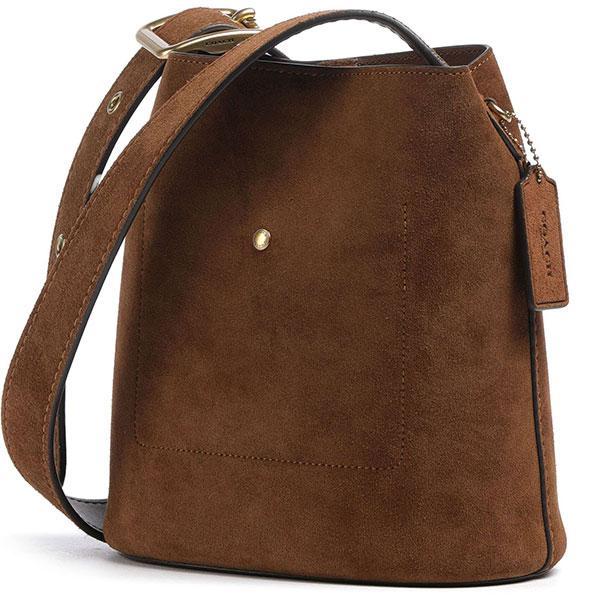 コーチ ショルダーバッグ レディース COACH スエードの画像