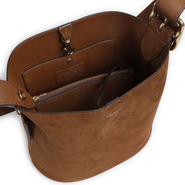 コーチ ショルダーバッグ レディース COACH スエードの画像