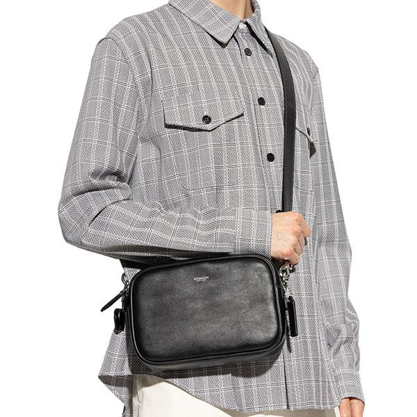コーチ 斜めがけショルダーバッグ ポシェット メンズ レディース COACH レザーの画像