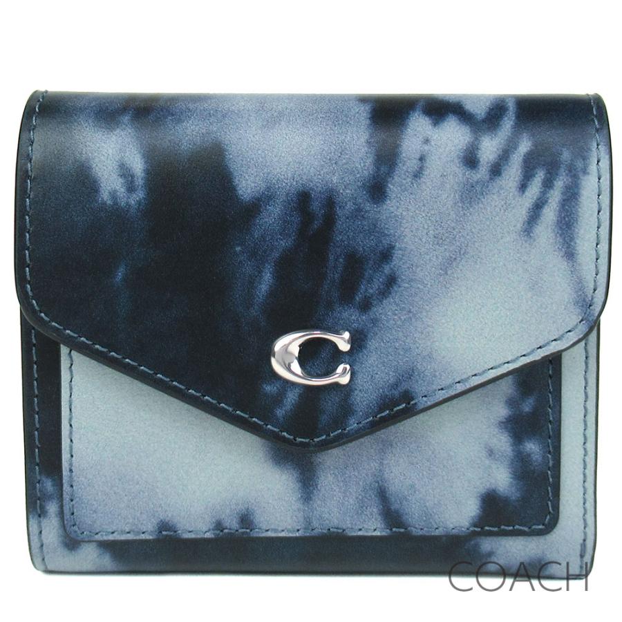 COACH コーチ 三つ折り財布 レディース レザー タイダイ柄 COACH コーチ 三つ折り財布 レディース レザー タイダイ柄