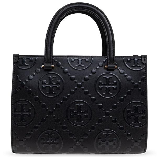 TORYBURCH トリーバーチ レザー トートバッグ ロゴ ブラック 極美品