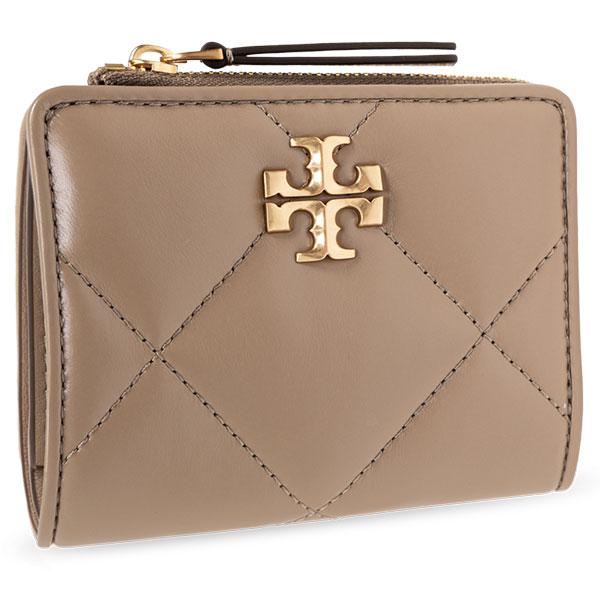 ろーず　未使用TORY BURCH キルティング　レザー二つ折り財布　黒 TORY BURCH トリーバーチ 二つ折り財布 Tory Burch レディース