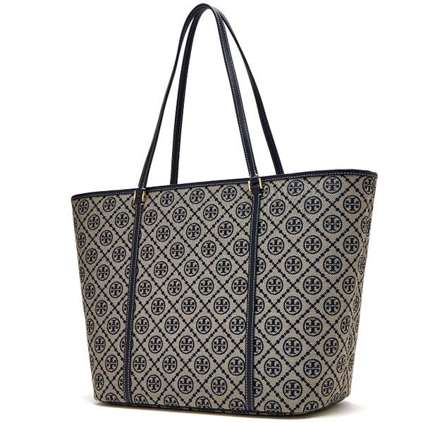 TORY BURCH トートバッグ ネイビー/ホワイト Brandol / TORY BURCH トリーバーチ トートバッグ ロゴ