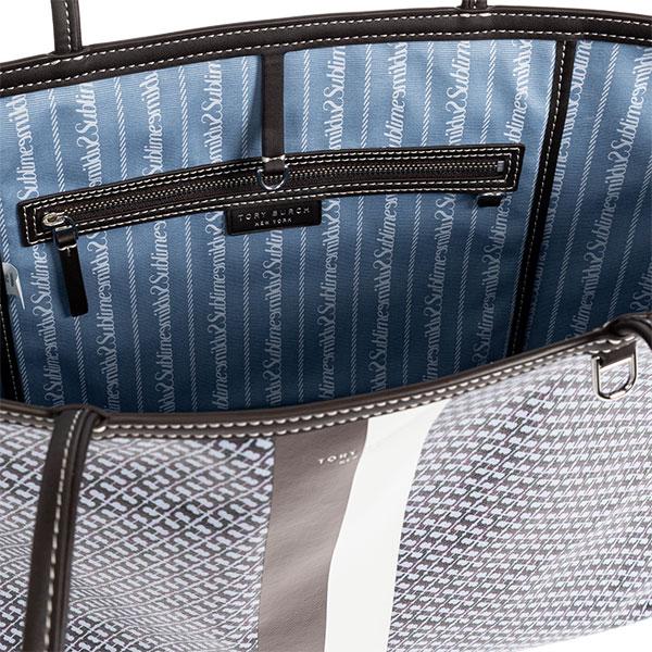 TORY BURCH（トリーバーチ） トートバッグ レディース ロゴ ストライプ