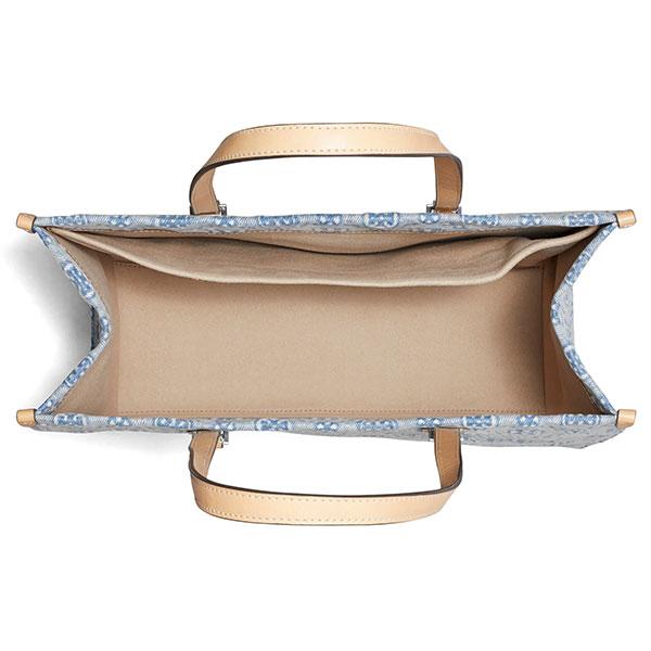 トリーバーチ トートバッグ Tory Burch レディース デニム キャンバス ロゴ モノグラム シグネチャーの画像