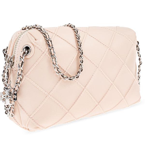 トリーバーチ ショルダーバッグ ポシェット Tory Burch レディース キルティングレザーの画像
