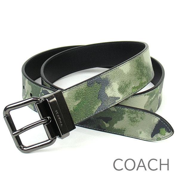 税込 コーチ 水彩模様 ベルトカット可能 リバーシブル Coach メンズ ベルト コーチ 水彩模様 リバーシブル メンズ ベルト Coach 財布 帽子 ファッション小物 Aou Edu Sd