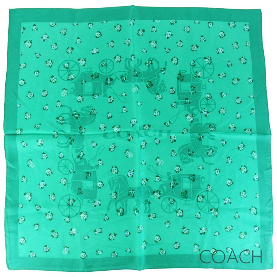 コーチ スカーフ レディース COACH 花柄 馬車モチーフ シルク | COACH